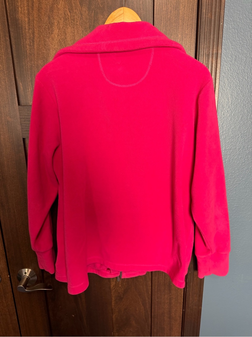 Calvin Klein Raspberry Full-Zip Teddy Fleece Jacket - Picture 6 of 6